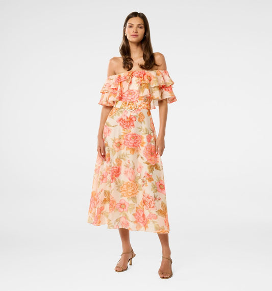 Jemima Ruffle Midi Dress
